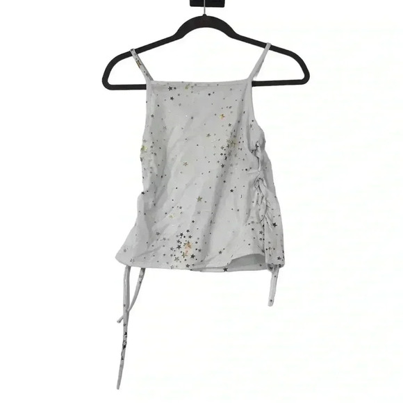 PINC SHIRT GIRLS XL PREMIUM WHITE GOLD SILVER STAR TANK TOP STYLE 22880K - Picture 2 of 13